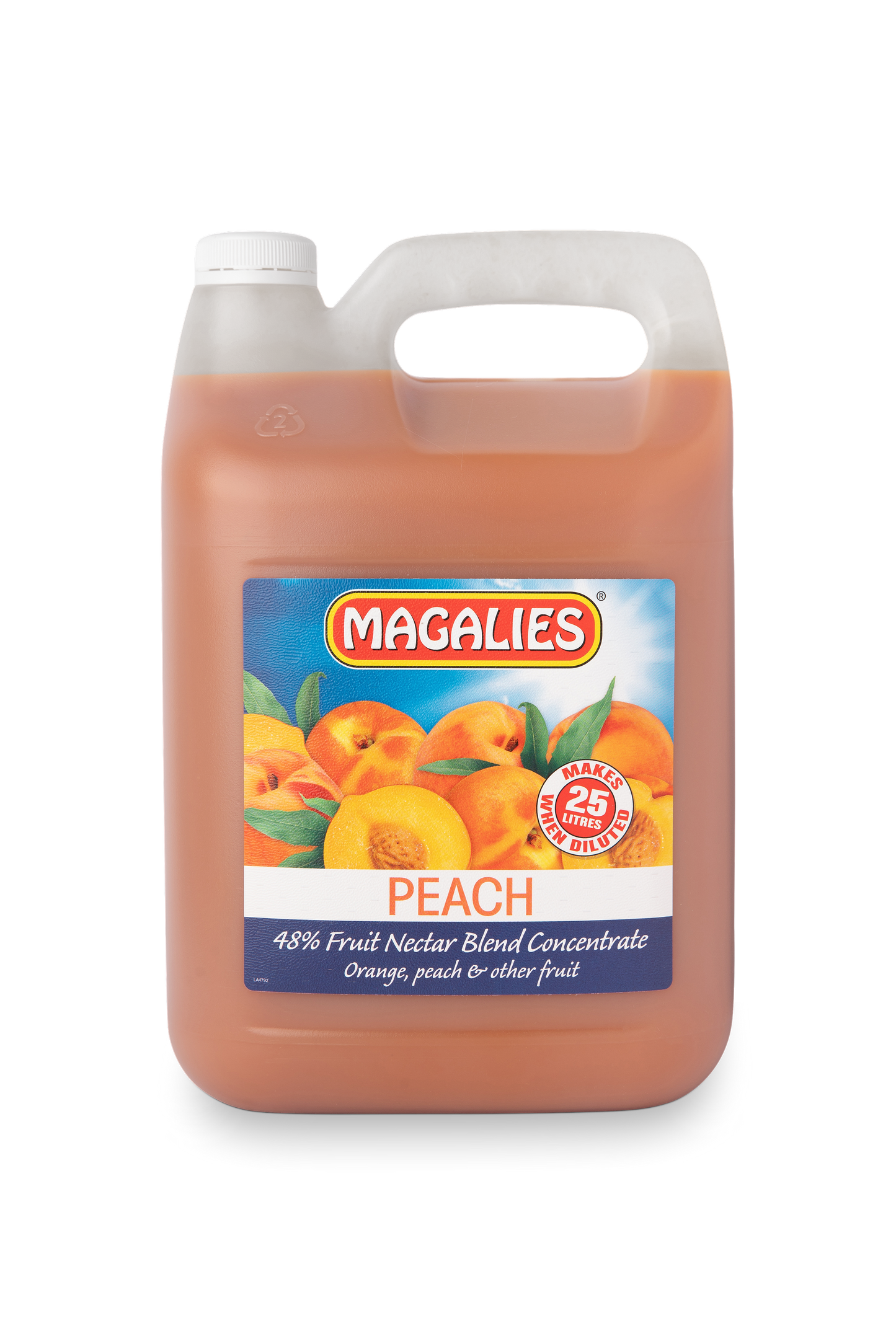 Magalies 5 litre Peach 48% 1+4 fruit nectar concentrate