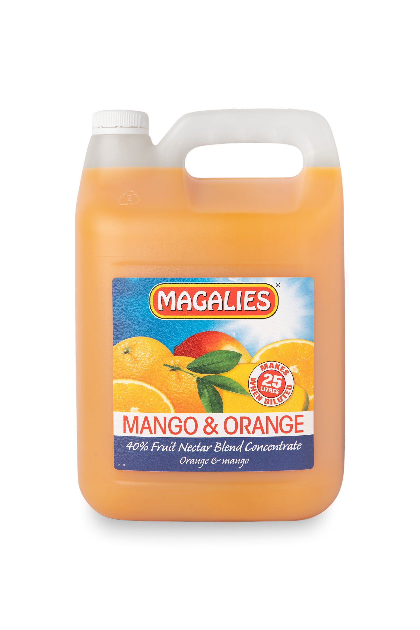 Magalies 5 litre Mango & Orange 40% 1+4 fruit nectar concentrate.