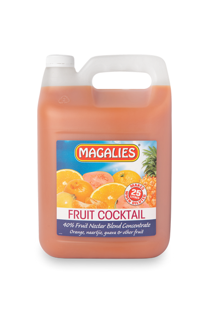 Magalies 5 litre Fruit Cocktail 40% 1+4 fruit nectar concentrate.