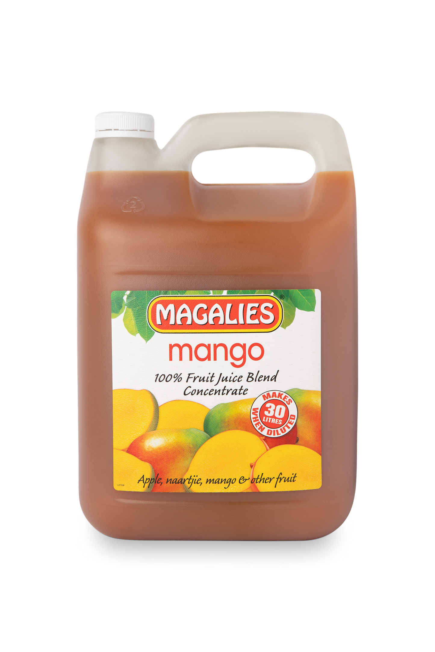 Magalies 5 litre Mango 100% 1+5 fruit juice concentrate.