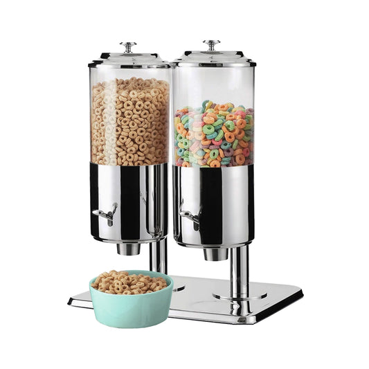 INOXSERV - Double Cereal Dispenser (Lever portion control)