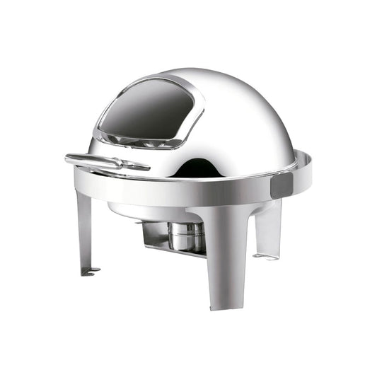 INOXSERV - Chafing Dish Roll Top with Show Window - (Round)