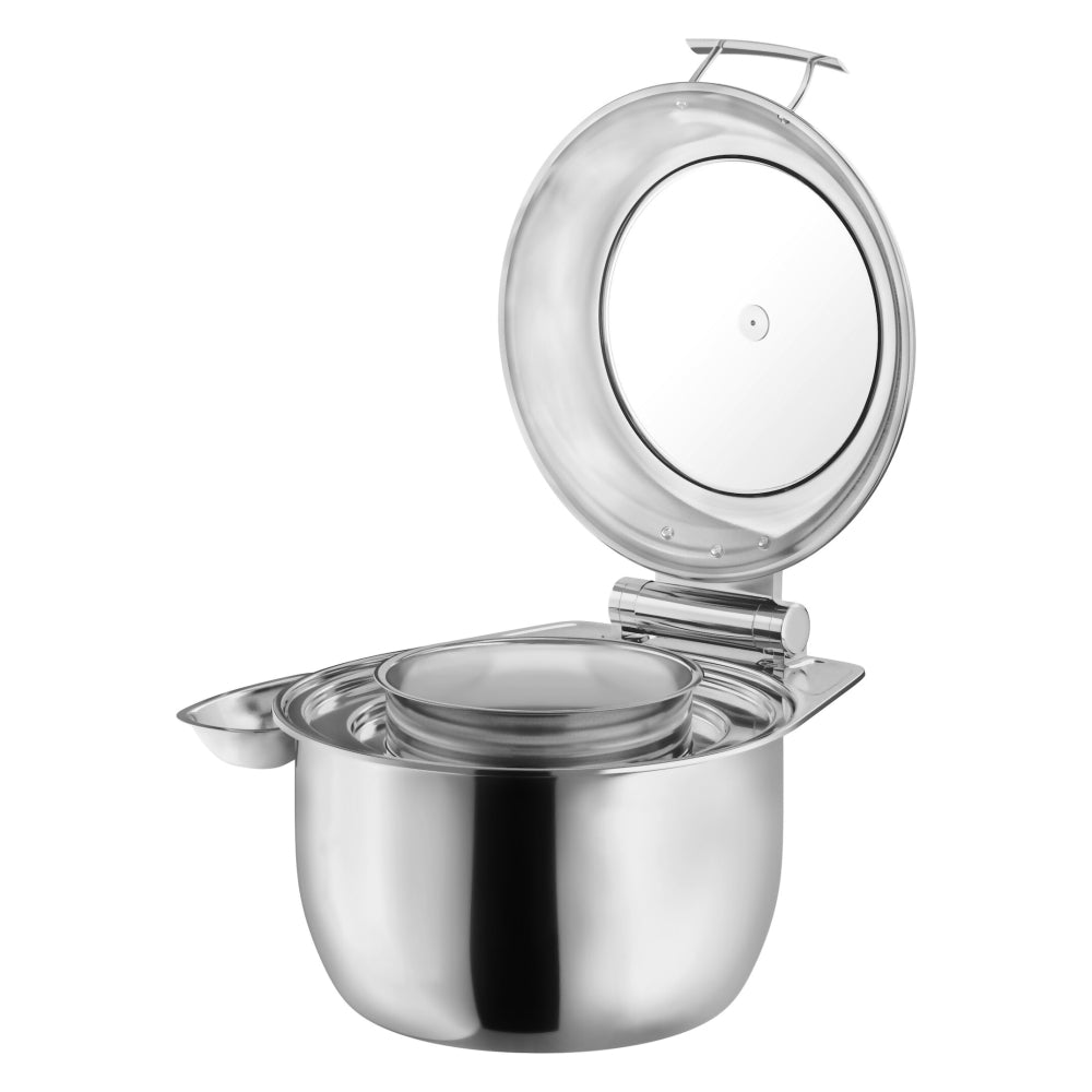 INOXSERV - Soup Station with Hydraulic Glass Lid - (Round)