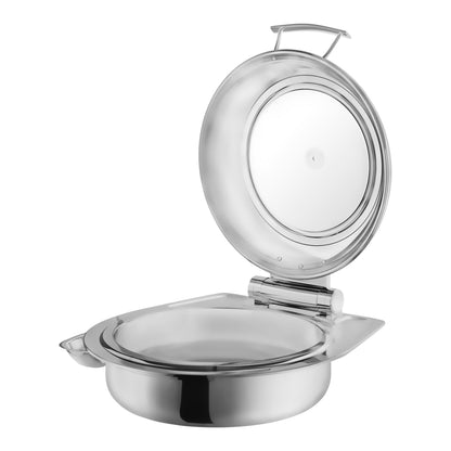 INOXSERV- Chafing Dish with Hydraulic Glass Lid - (Round)