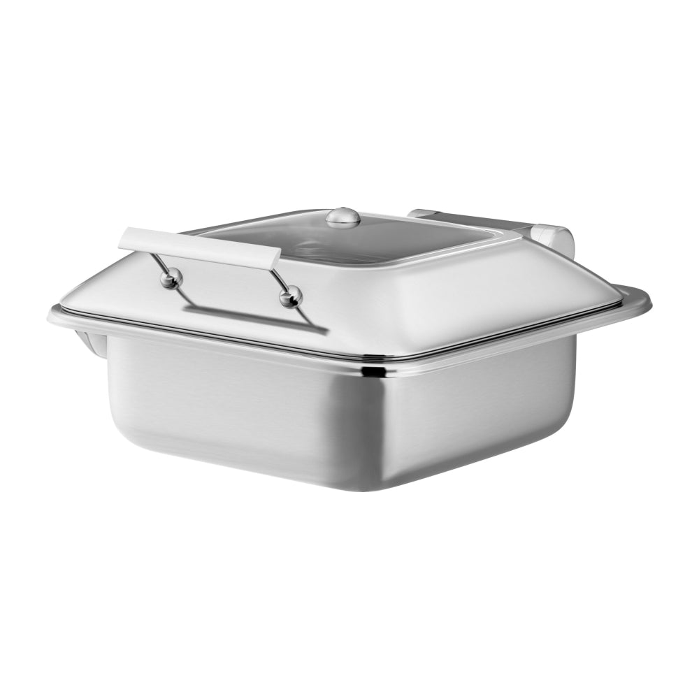INOXSERV - Chafing Dish with Hydraulic Glass Lid - (Square)