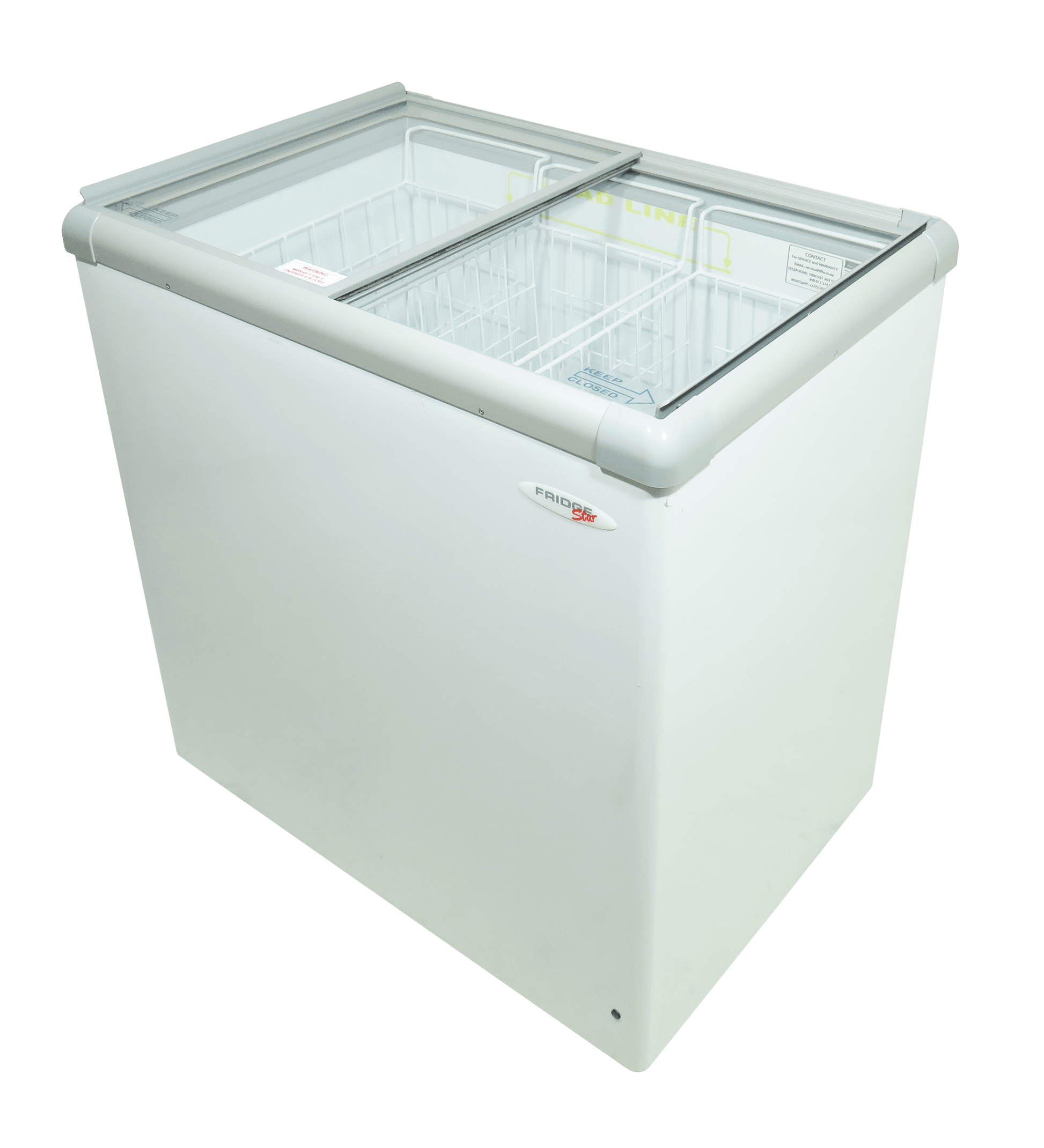 FRIDGE STAR - Glass Top Freezer - 205L