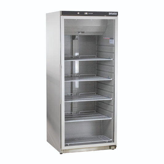 POLARCAB - Upright Storage Freezer with Glass Door - 580L