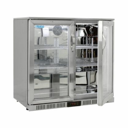 POLARCAB - Back bar cooler – 2 Door, Hinged - Stainless Steel