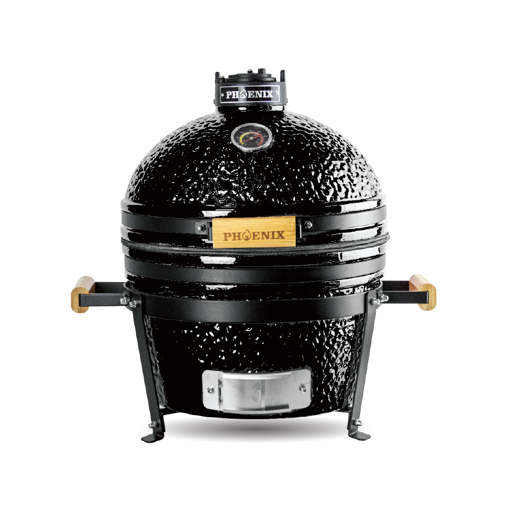 PHOENIX - Kamado Mini 16″ – Tabletop Grill (Black)