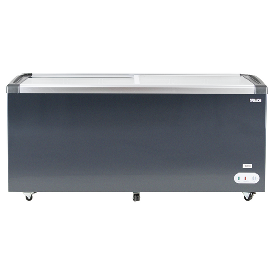 POLARCAB - Island Freezer - Sliding Glass Top - 545L