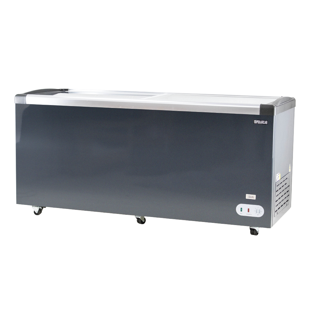 POLARCAB - Island Freezer - Sliding Glass Top - 545L