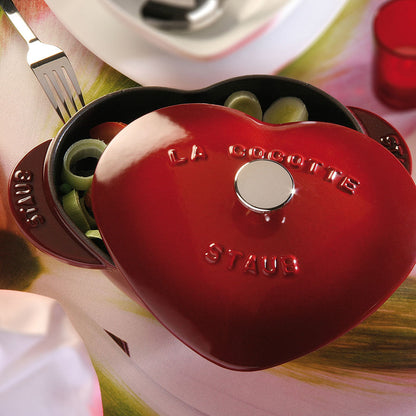 STAUB - Cherry Heart Cast Iron Casserole