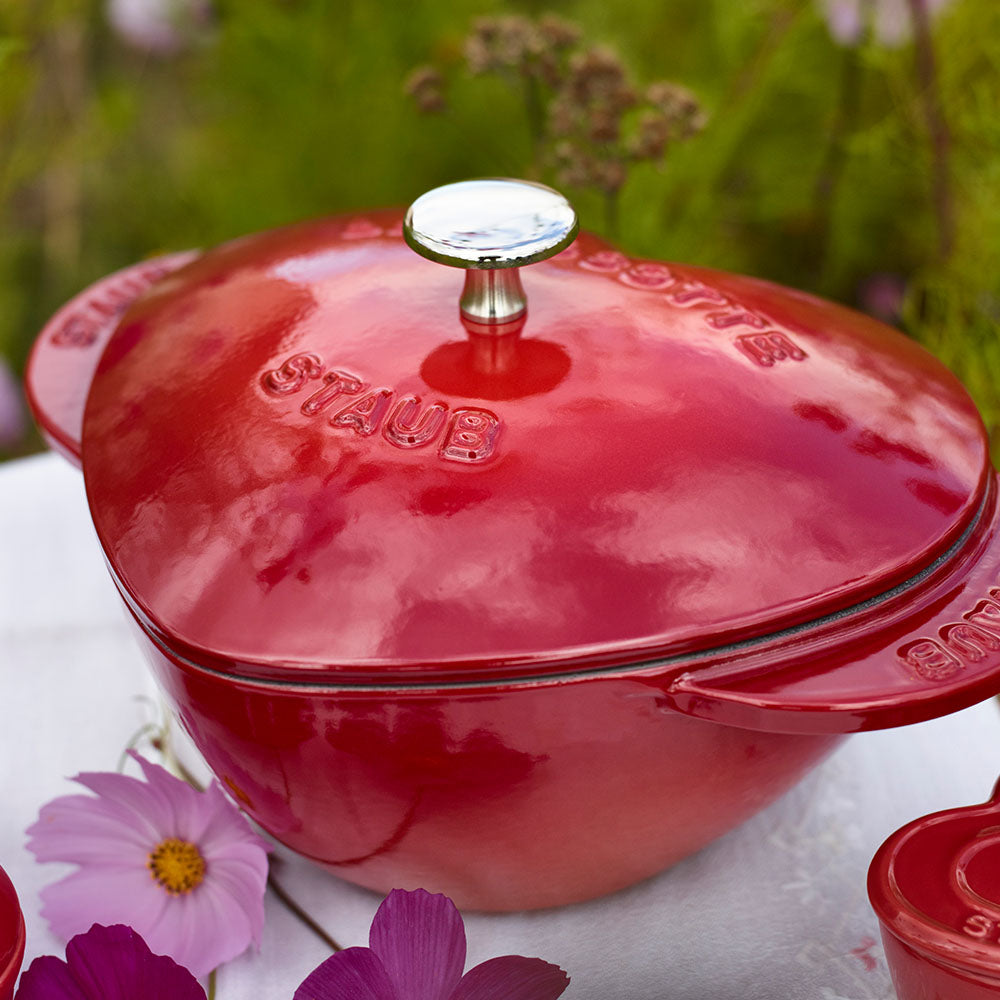 STAUB - Cherry Heart Cast Iron Casserole