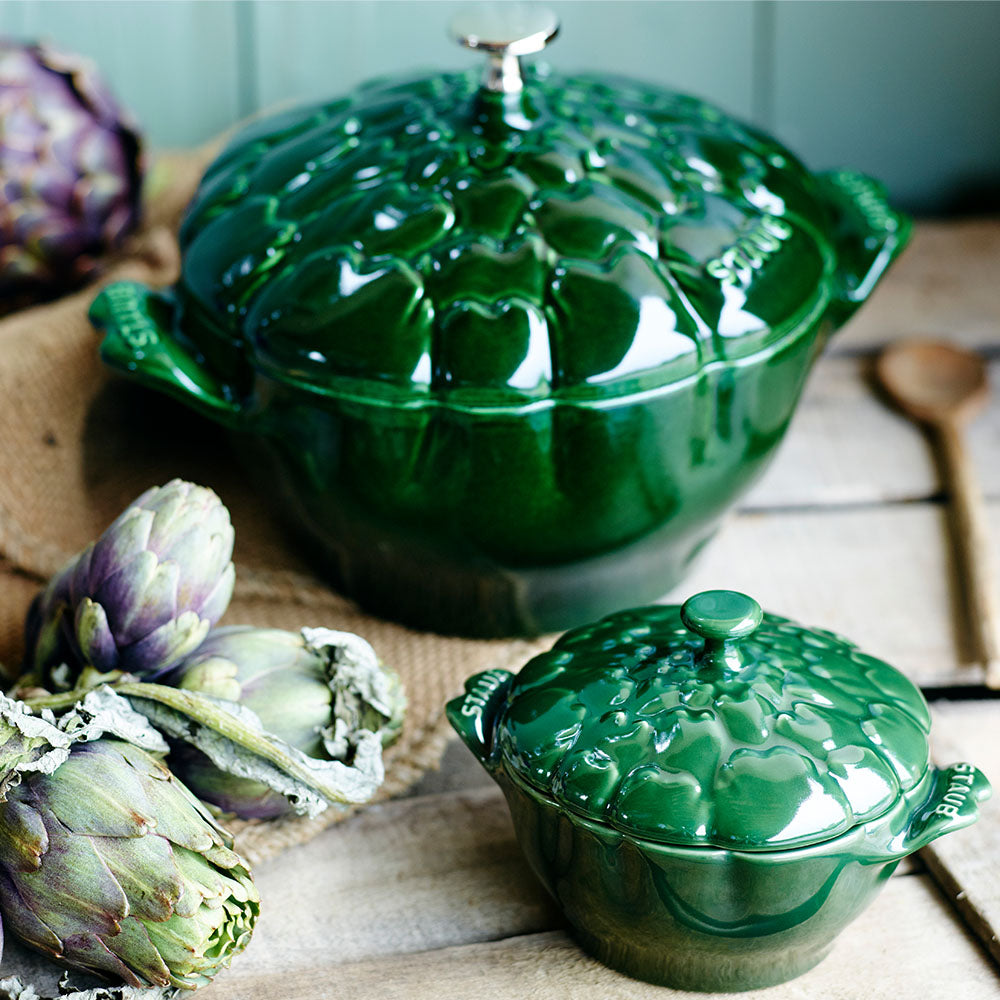 STAUB - Artichoke Cast Iron Casserole Basil 3L - 22cm