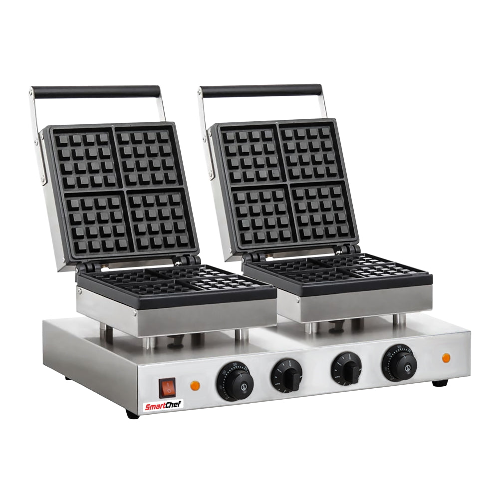 SMARTCHEF - Double Belgian Waffle Baker - Square