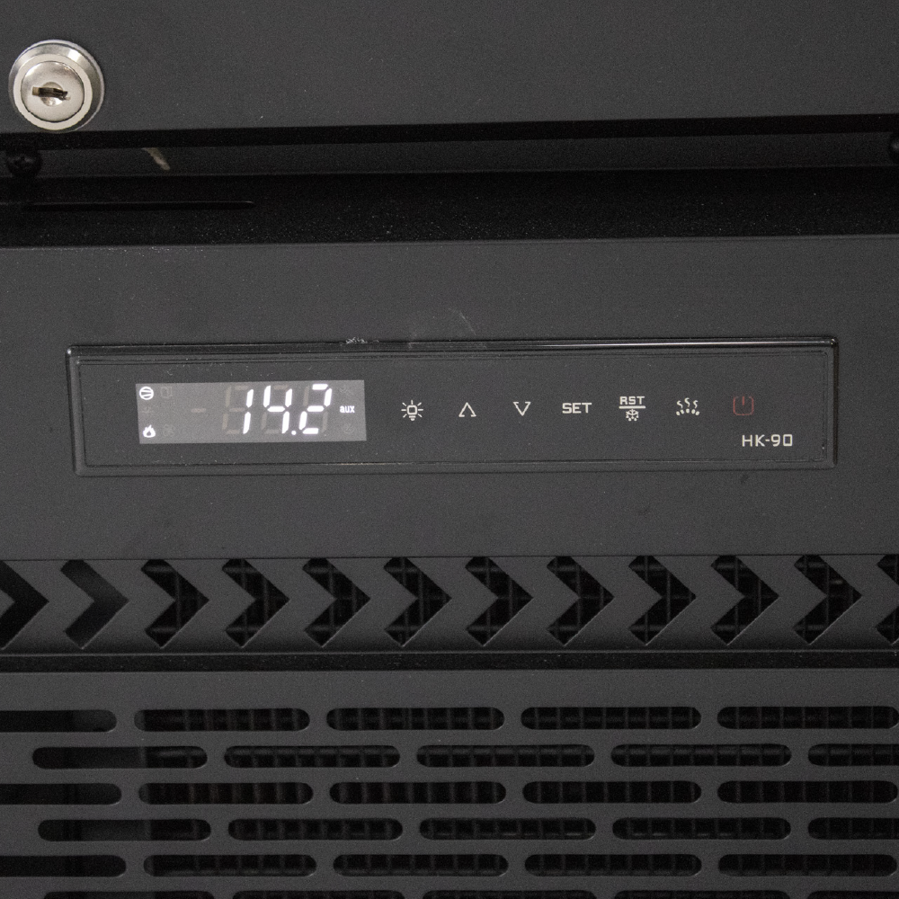 POLARCAB - Black Upright freezer-Slim Line - 165L