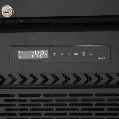 POLARCAB - Black Upright freezer-Slim Line - 165L