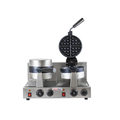 SMARTCHEF - Waffle Baker - Double Round Rotating