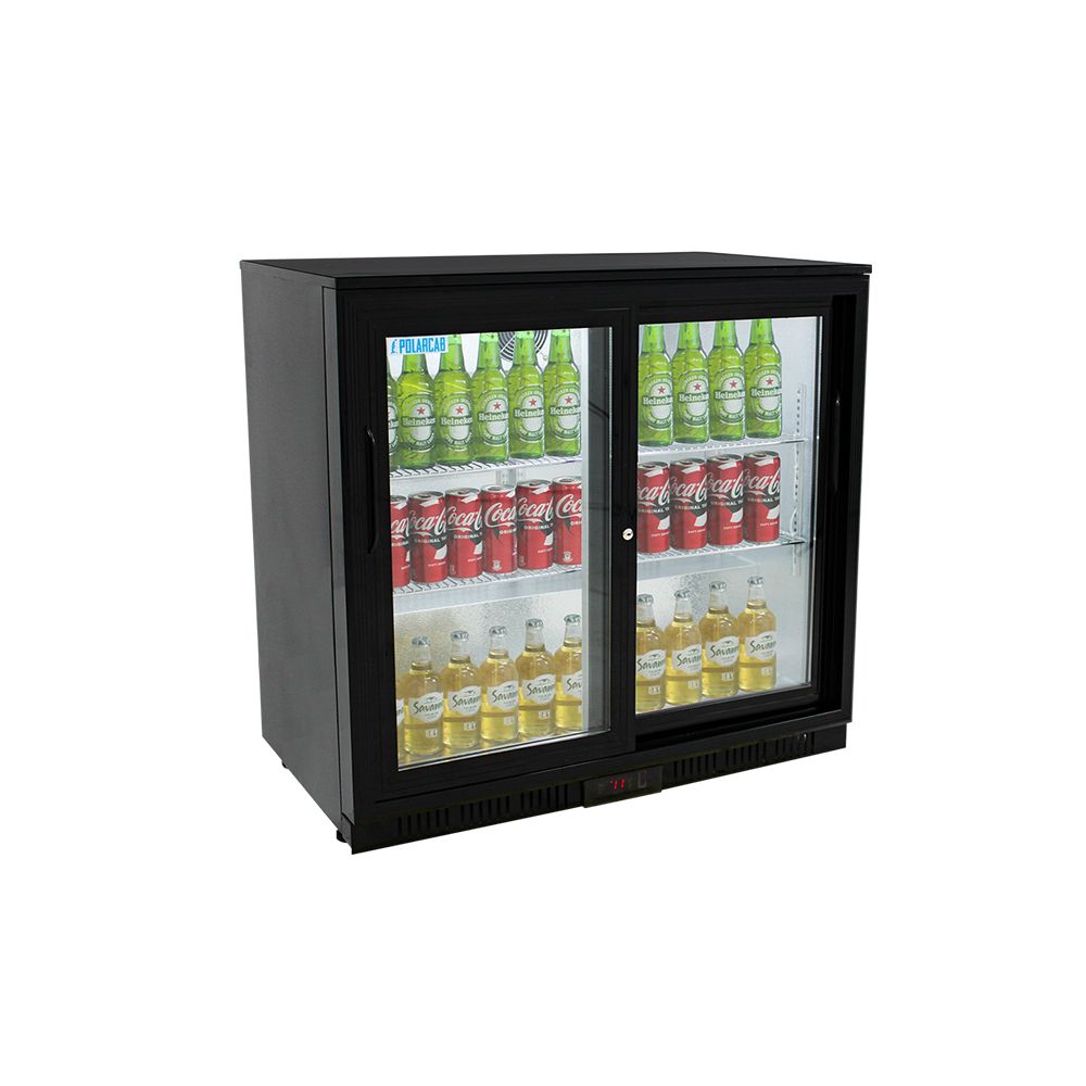 POLARCAB - Back Bar Cooler with 2 Sliding Doors - 208 litre