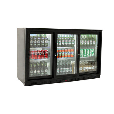 POLARCAB - Back Bar Cooler with 3 Sliding Doors - 330 litre
