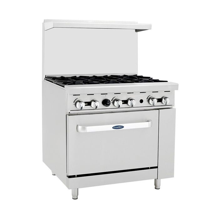 COOKRITE - 6 burner cooking range with gas oven