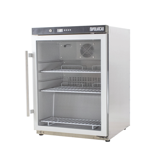 POLARCAB - Upright Storage Freezer with Glass Door - 120L