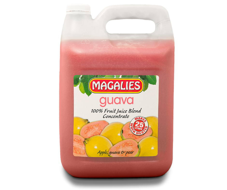 Magalies 5 litre Guava 100% 1+4 fruit juice concentrate