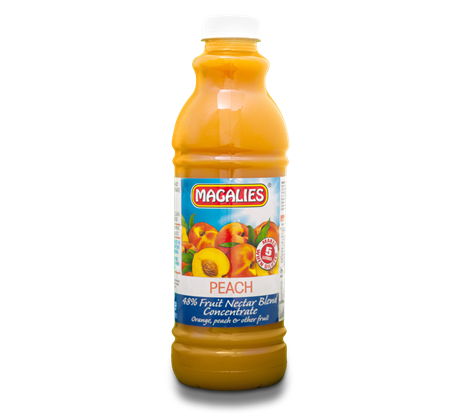 Magalies 1 litre Peach 48% 1+4 fruit nectar concentrate