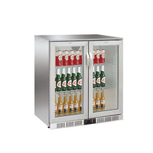 POLARCAB - Back Bar Cooler with 2 Hinged Doors - Stainless Steel - 208 litre